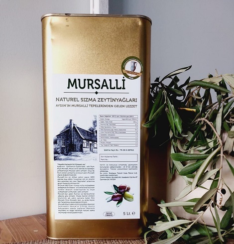 Mursalli Naturel Sızma Sıcak Sıkım Zeytinyağı Asitlik Oranı 0.5.
