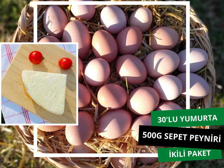 Gezen Tavuk Yumurtası ve Sepet Peyniri